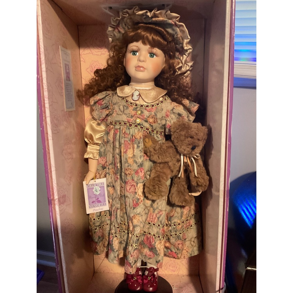 Soft Expressions Pauline Porcelain Doll Special Edition 30in Limited w/ COA
